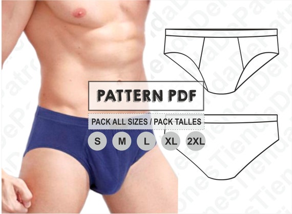 PATTERN Slip-on Briefs for Men, Sewing Pattern, Digital, Pattern PDF, Pack  Size S 2XL, Instant Download -  Canada