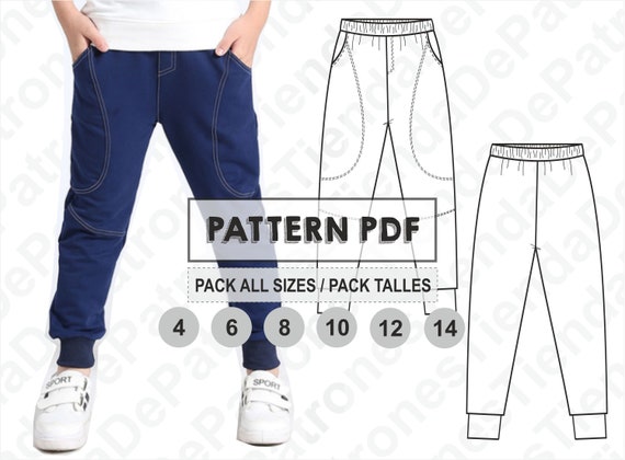Realizar patrones de costura. Pantalones