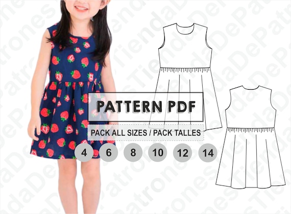 Medidas vestido niña 4 años hotsell