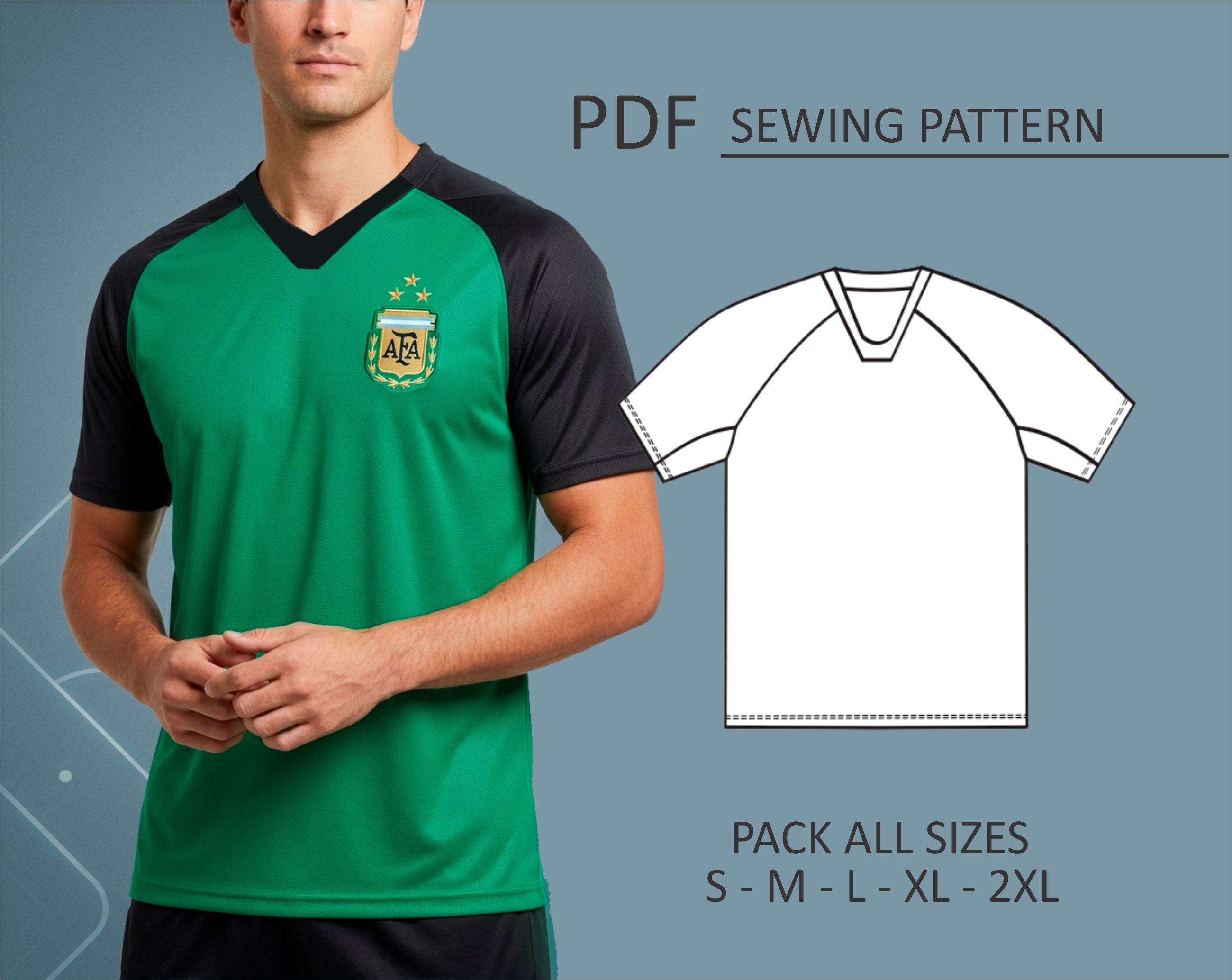 PATTERN Football Shirt for Men, Sewing Pattern, Digital, Pattern 