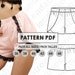 PATTERN Short Pants for Womens, Women's Shorts, Sewing Pattern, Digital, Pattern PDF, Pack Size 36 - 46, Instant Download