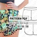 PATTERN Short Pants for Womens, Women's Shorts, Sewing Pattern, Digital, Pattern PDF, Pack Size 38 - 46, Instant Download