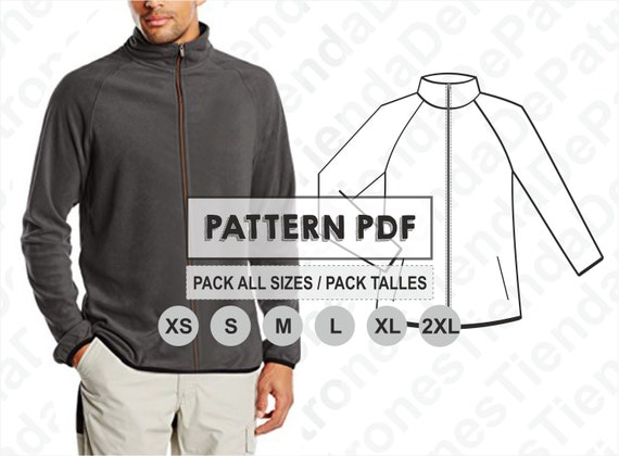 Digital Tosti Utility Jacket For Men Sewing Pattern, Shop