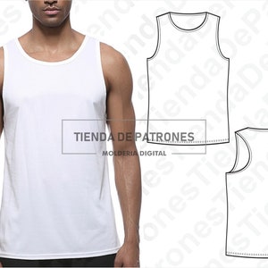 PATTERN Tank Top for Men, Sewing Pattern, Digital, Pattern PDF, Pack