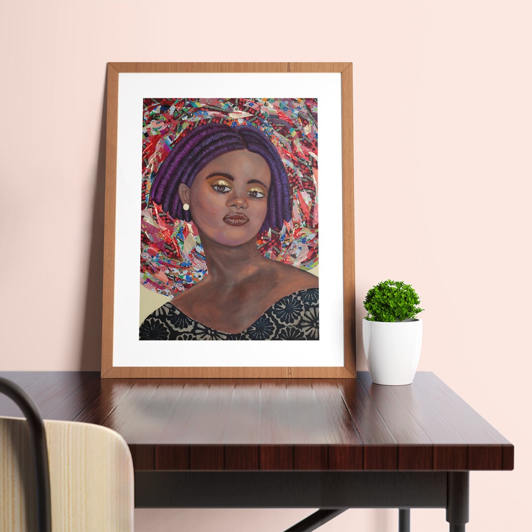 Black Woman Art Black Art Home Decor Art Print - Etsy