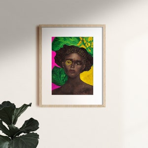 Black Woman Art • Black Art • Home Decor • Art Print • Portrait 3 • Unframed