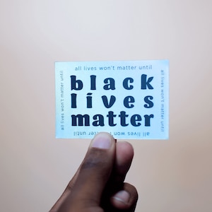 Black Lives Matter Sticker • Activism Sticker • Black Lives Matter Holographic Sticker • BLM Sticker