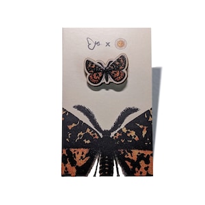 Moth Wooden Pin