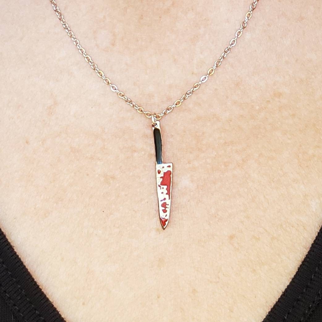 Social Collision Bloody Daggers Necklace