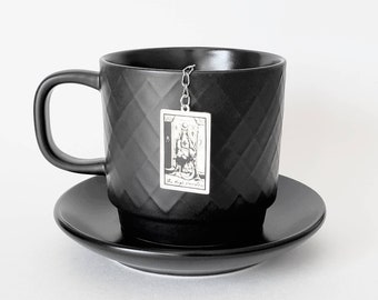 The High Priestess Tarot Card Tea Infuser - Major Arcana -  Intuitive - Divination - Tea Steeper - Spiritual - Wiccan - Clairvoyant - Oracle