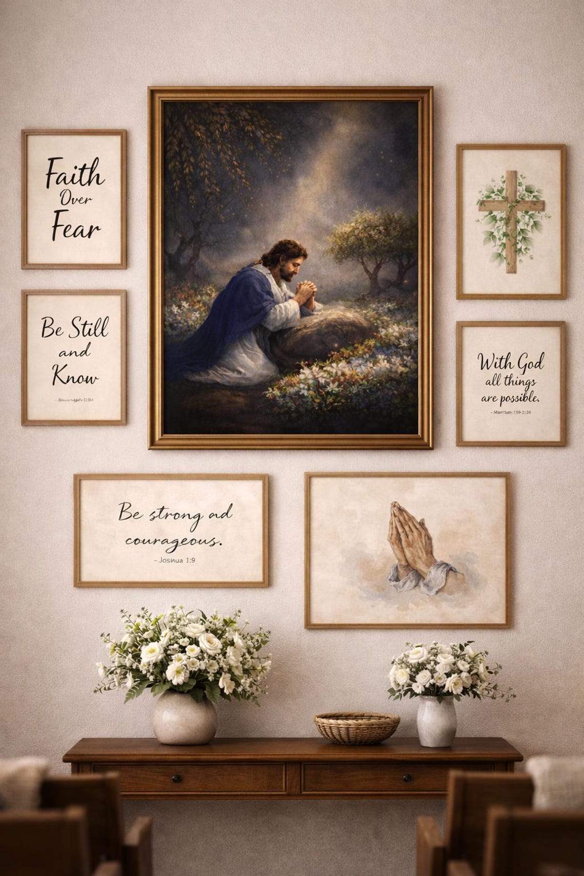 Jesus Praying in the Garden of Gethsemane-printable Christian Art - Etsy