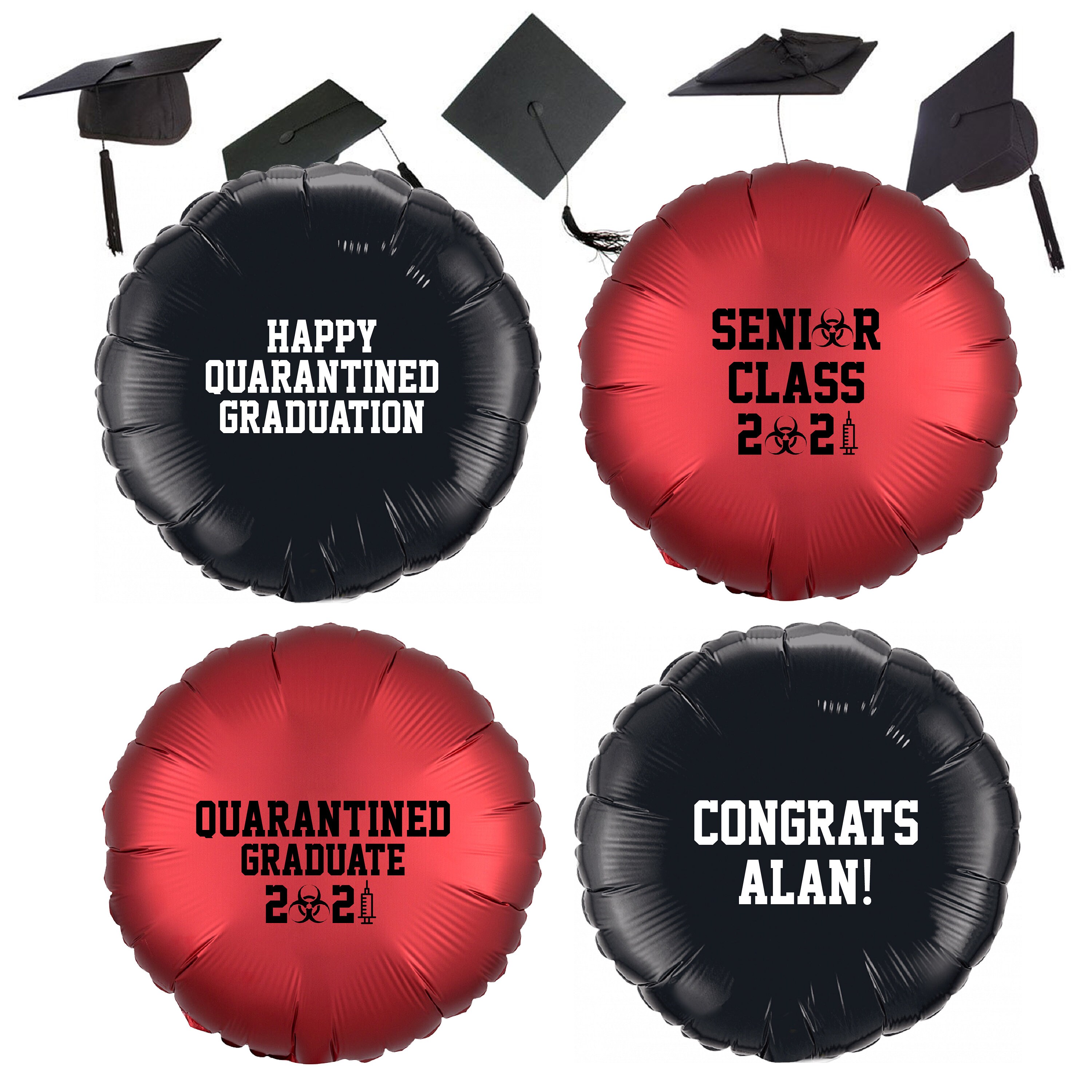 Graduation BalloonsCustom Graduation Balloon set of 4 Etsy