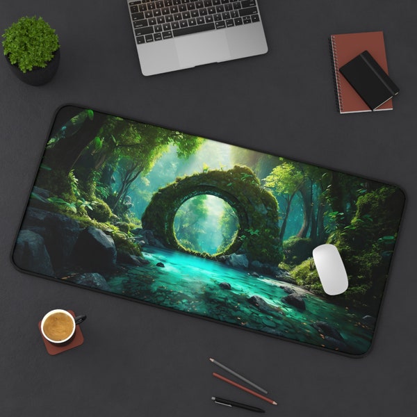 Portal Bound Desk Mat, Fantasy Mouse Pad, Gaming Mousepad XL, Stylish Desk Décor, Gamer Mouse Pad, Gamer Gift