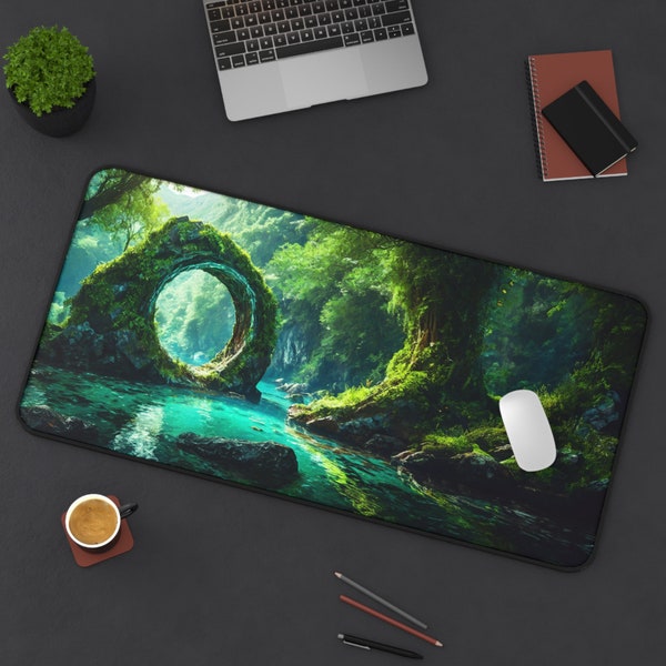 Portal Bound Desk Mat, Fantasy Mouse Pad, Gaming Mousepad XL, Stylish Desk Décor, Gamer Mouse Pad, Gamer Gift