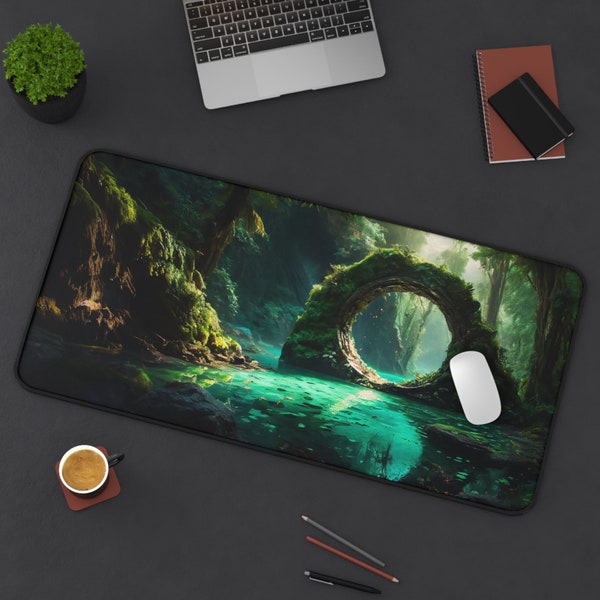 Portal Bound Desk Mat, Fantasy Mouse Pad, Gaming Mousepad XL, Stylish Desk Décor, Gamer Mouse Pad, Gamer Gift