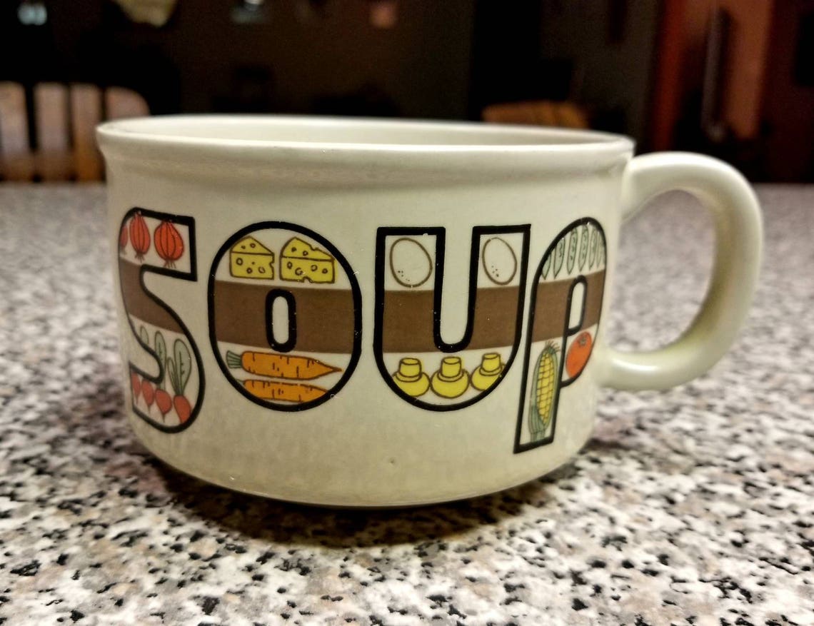 Vintage JAPAN Soup Mug Etsy