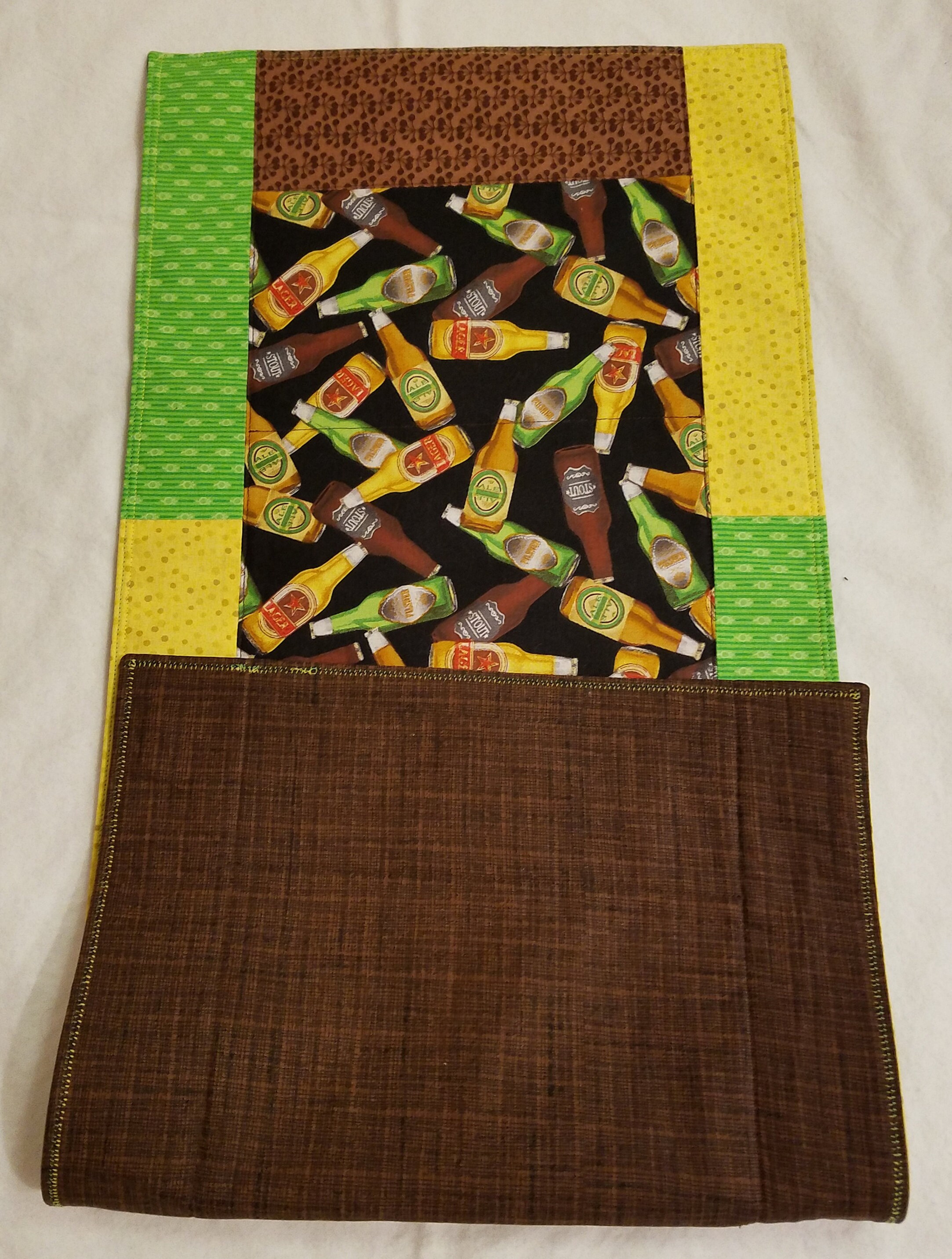Fun and Festive Beer Themed Table Runner or Centerpiece- 12 1/4