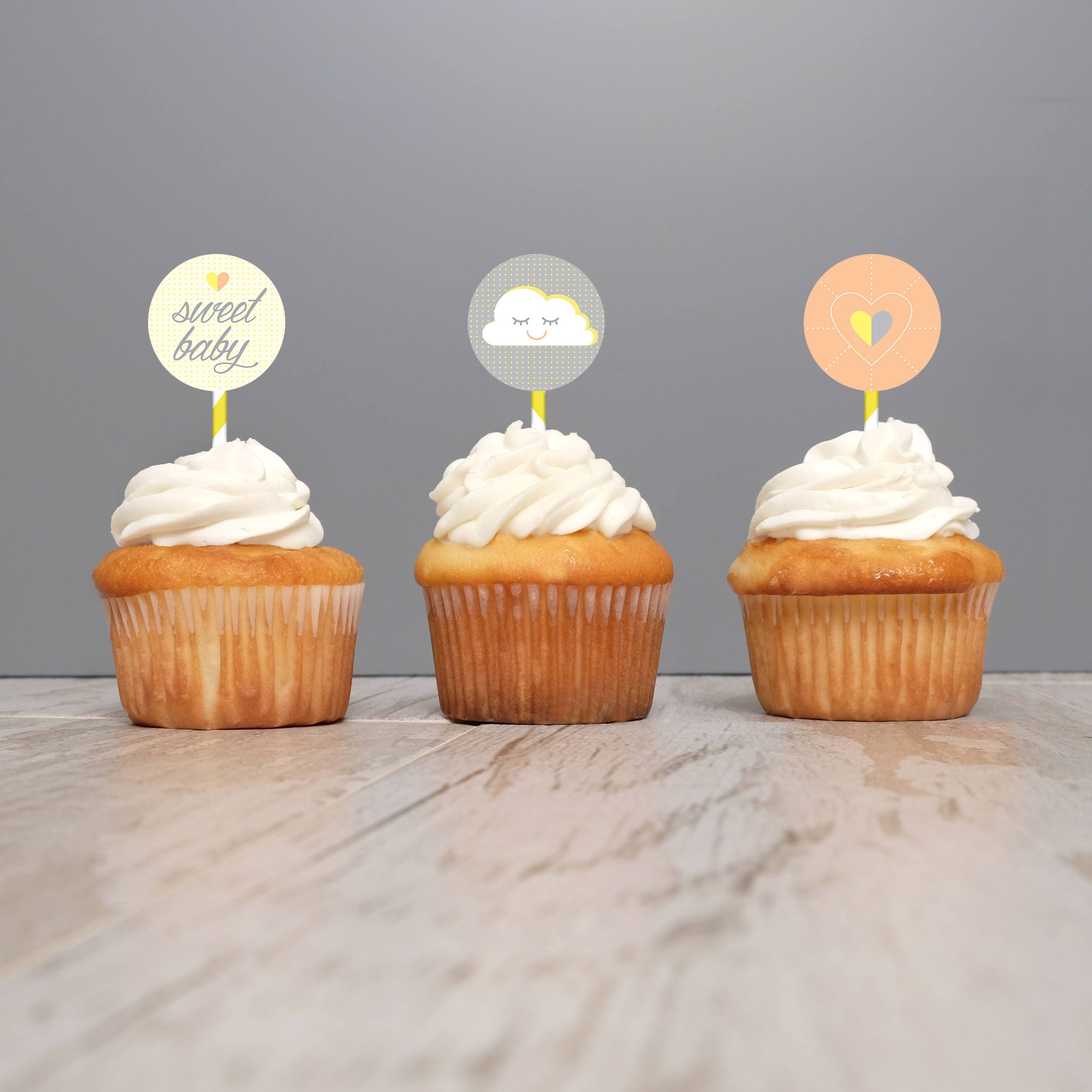 Cloud Baby Shower Cupcake Toppers Baby Shower Cupcakes Baby Shower Decor Neutral Baby Shower Cloud Baby Shower Cupcake Toppers Baby Shower Cupcakes Baby Shower Decor Neutral Baby Shower