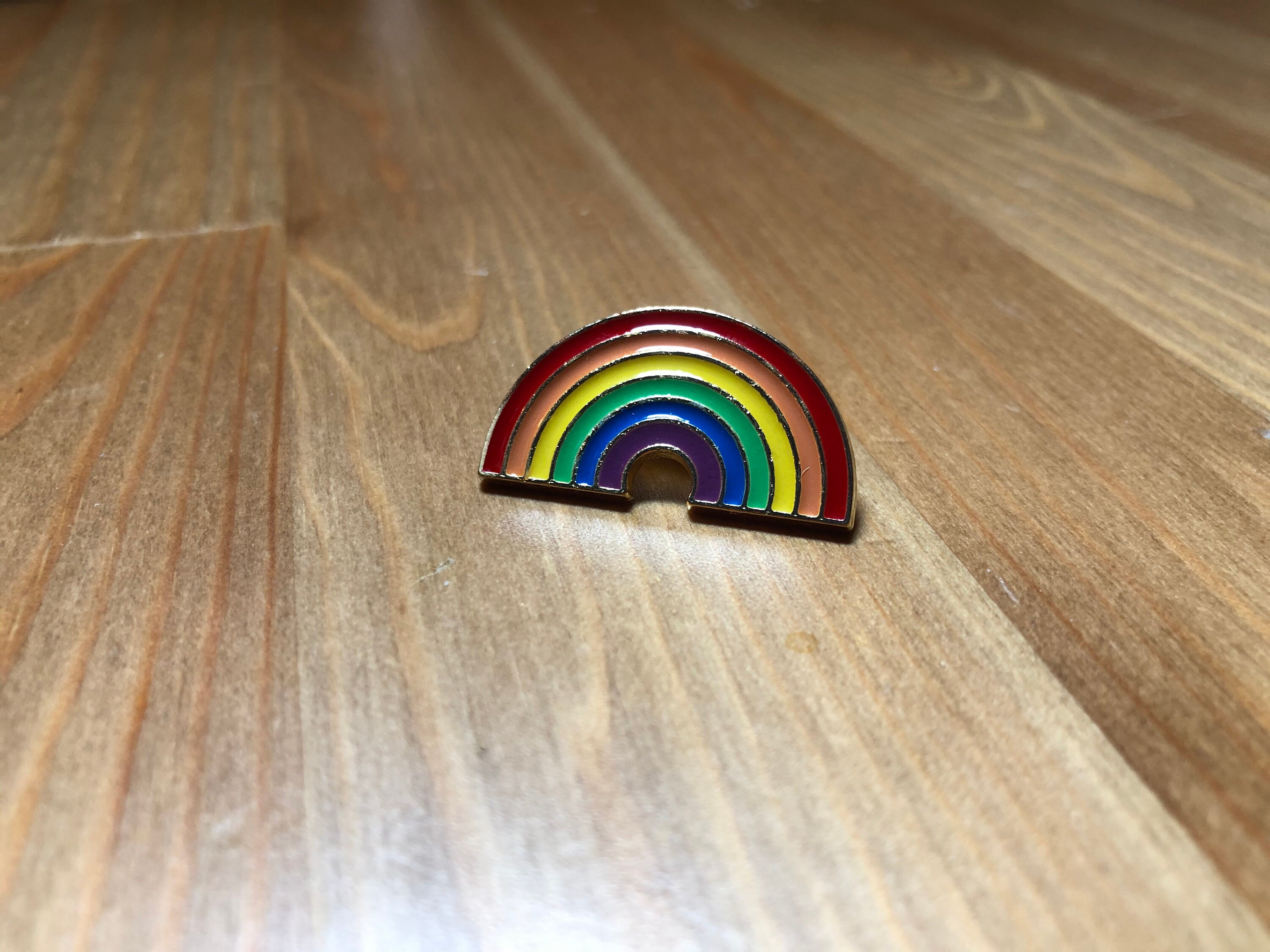 Gay PRIDE Rainbow LGBTQI Pride pin Rainbow enamel pin lapel | Etsy