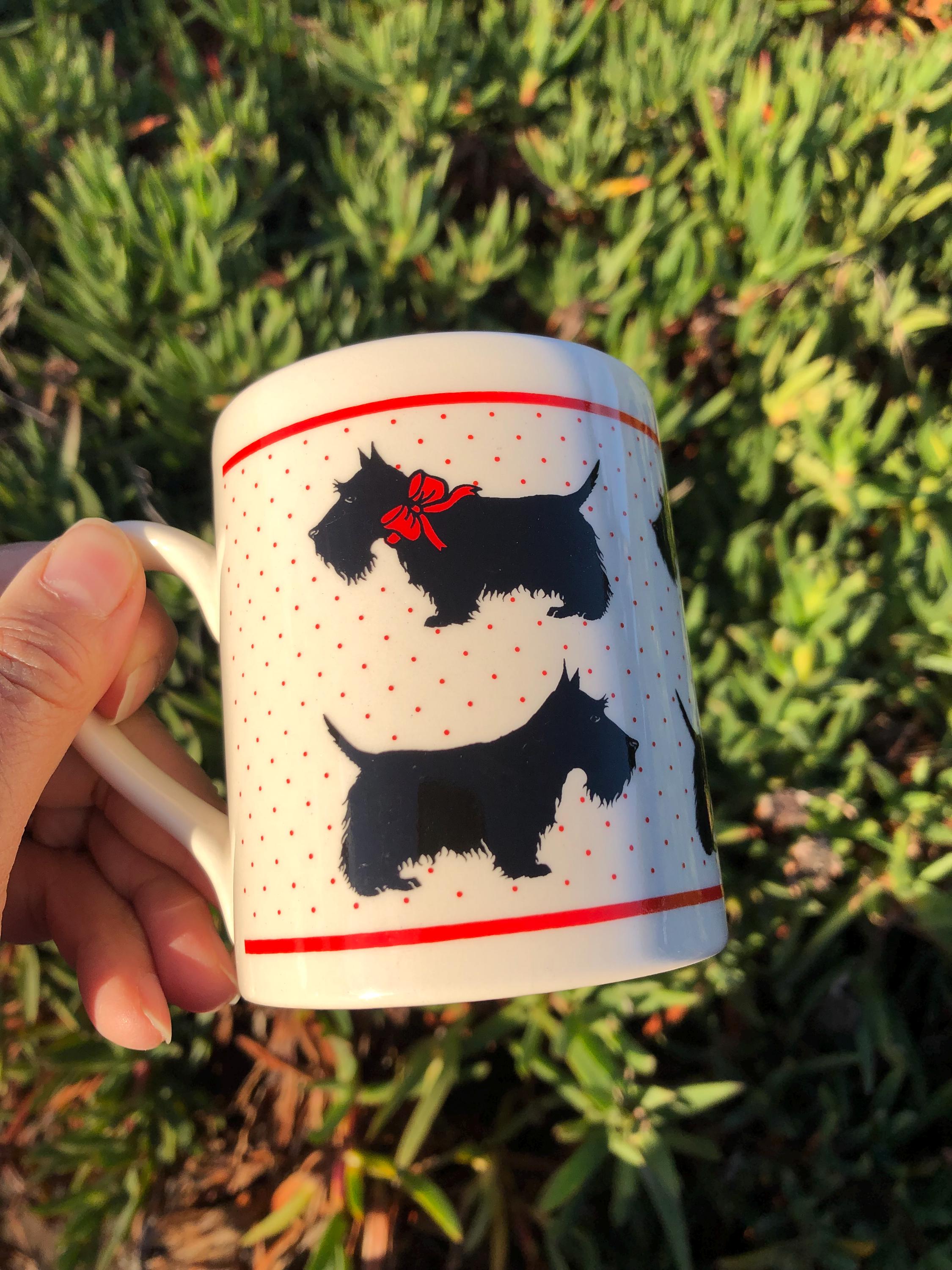 McLaggan Smith Mugs Scottish Terrier small Coffee or Tea Mug Made in Scotland Scottie Dog Terrier Christmas housewarming gift for Dog lovers