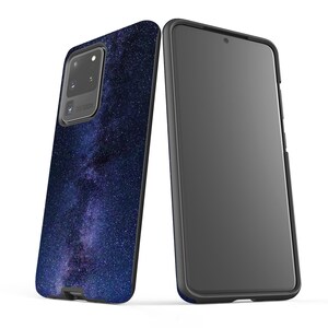 Capa roxa para celular Galaxy: Via Láctea no espaço sideral para iPhone e Samsung Galaxy. imagem 5