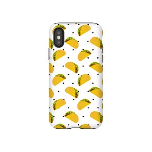 Coque de portable tacos, mardi Taco, coque de portable nourriture, mignon pour iPhone 8, coque pour iPhone 6 7 8 X, collation savoureuse Samsung Galaxy S8 Plus, cuisine mexicaine Fiesta image 2