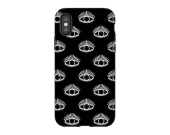 Evil Eye Phone Case: Black & White Nazar Amulet for iPhone, Samsung Galaxy