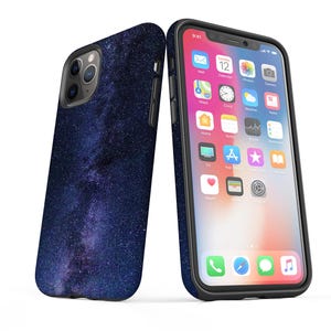 Capa roxa para celular Galaxy: Via Láctea no espaço sideral para iPhone e Samsung Galaxy. imagem 2