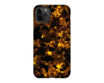 iPhone、Samsung Galaxy用べっ甲柄スマホケース