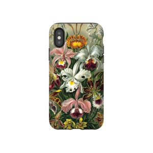Vintage Orchids Phone Case: Pretty Botanical Floral Design
