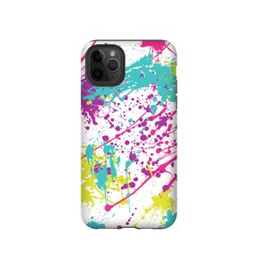 Verfspatten, telefoonhoesje jaren 90, abstract voor iPhone, Samsung Galaxy