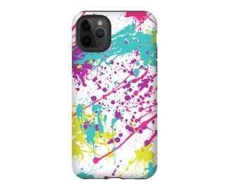 Splatter Paint, 90s Phone Case, Abstract for iPhone, Samsung Galaxy