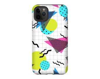 Memphis Style Phone Case: Retro 80s 90s Geometric Pop Art for iPhone, Samsung Galaxy