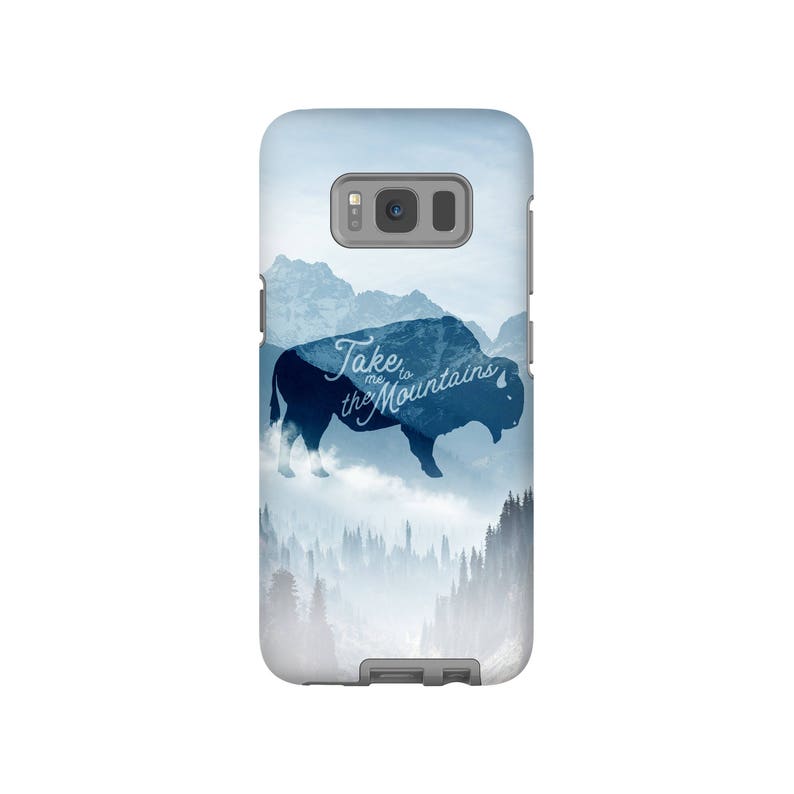 Mountain Phone Case Take Me to the Mountains Bison Phone - Etsy