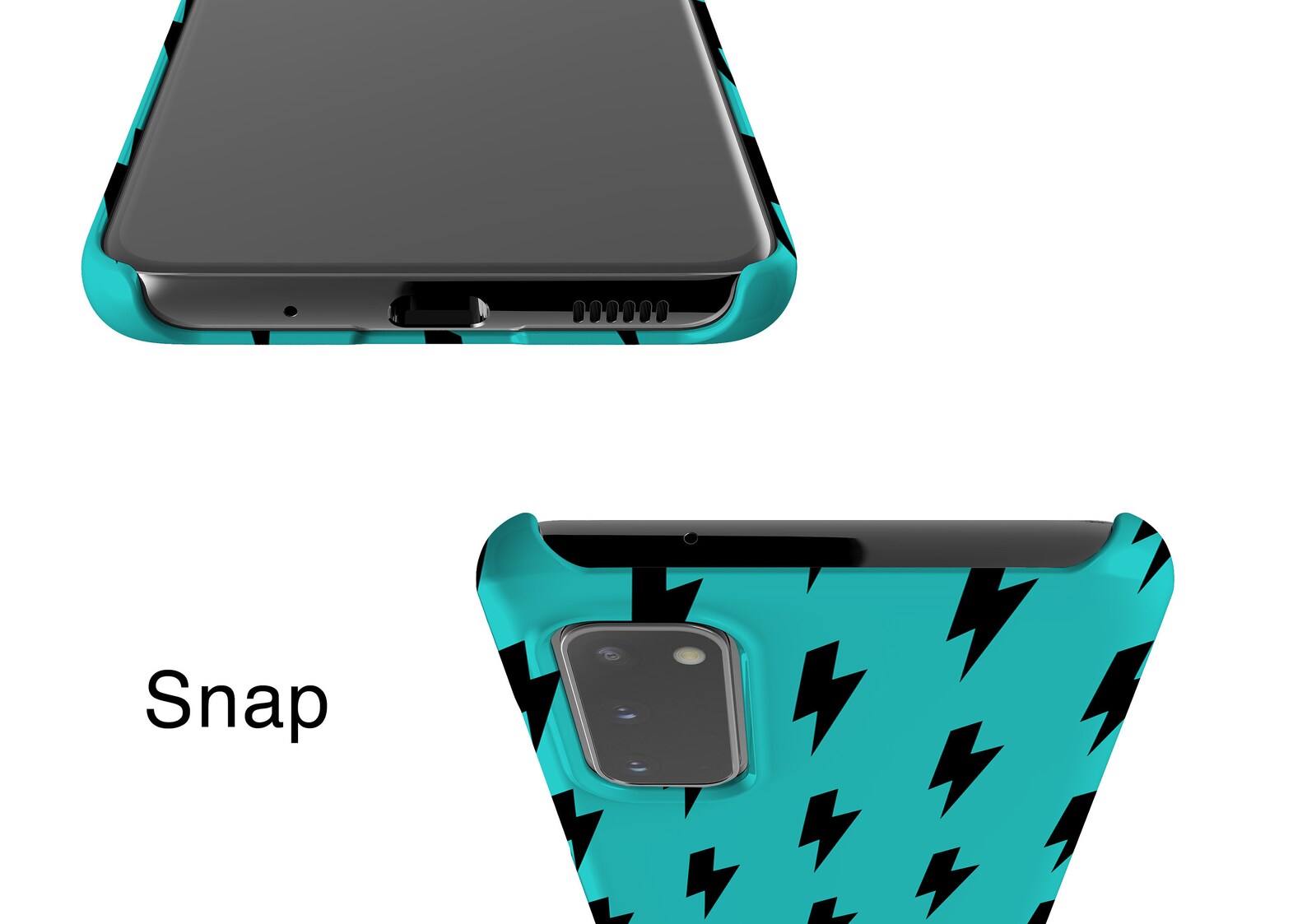 Lightning Bolt Phone Case Blue Iphone 6 7 8 X Case Galaxy S5 Etsy