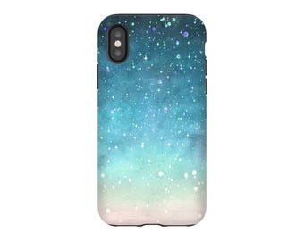 Watercolor Star Sky Phone Case for iPhone, Samsung Galaxy
