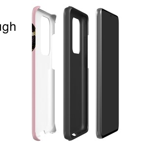 Custodia per telefono a forma di serpente: serpente dorato, custodia rosa cipria per iPhone, Samsung Galaxy immagine 6