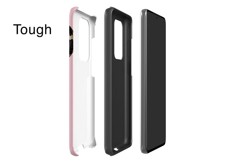 Custodia per telefono a forma di serpente: serpente dorato, custodia rosa cipria per iPhone, Samsung Galaxy immagine 6