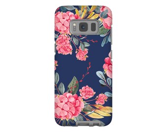 Watercolor Pink Hydrangea Flower Phone Case for iPhone, Samsung Galaxy