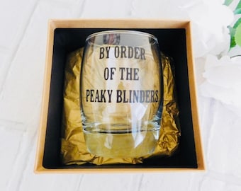 Peaky blinders whiskey tumbler gift - Father's Day