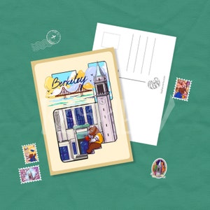 Stampa cartolina Cal and the Bay