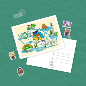 Stampa cartolina Cal Map