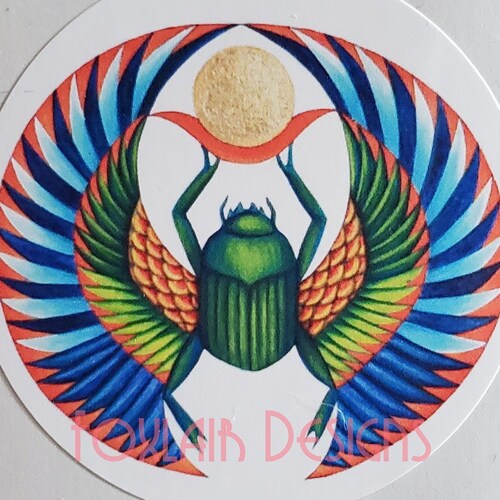 EGYPTIAN Art Winged SCARAB BEETLE Khepri Small Made in Egypt Etsy