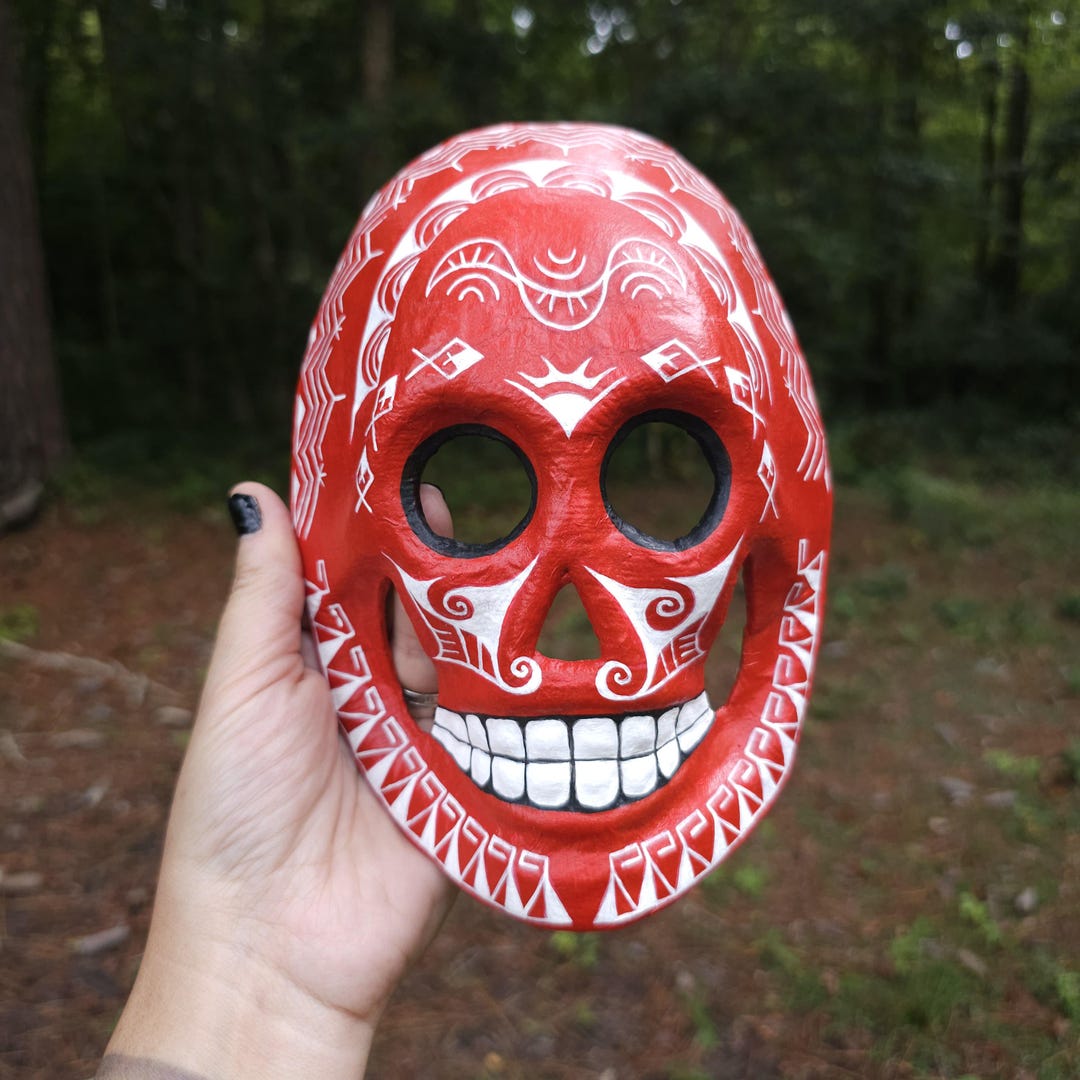 Skull Mask Halloween Dia De Los Muertos Day of the Dead Sugar Skull ...