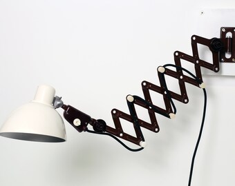 Doorweekt vasthoudend Voeding Ikea Vintage industrial scissor lamp / harmonica lamp mid - Etsy Nederland