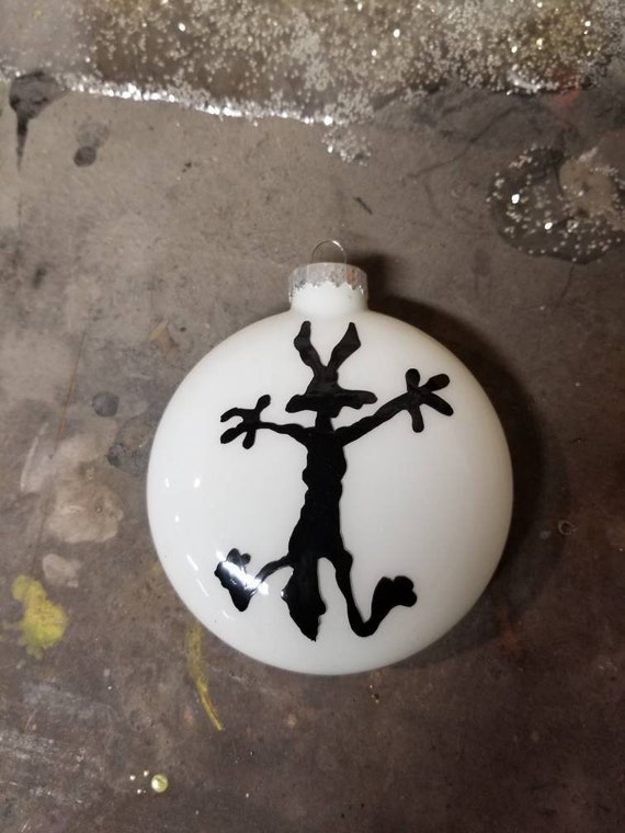 Wile E Coyote Christmas Ornament. 3.5 Glass Road Runner Etsy