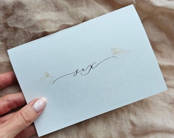 Handwritten Number Anniversary/Birthday Card