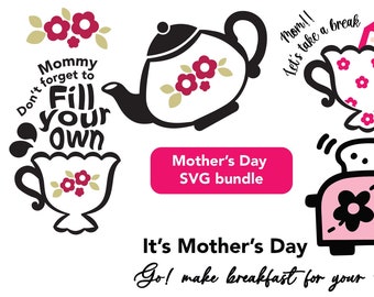 Mother's Day PNG and SVG files for Cutting machine, T-shirt making, Card Design, Home decor.