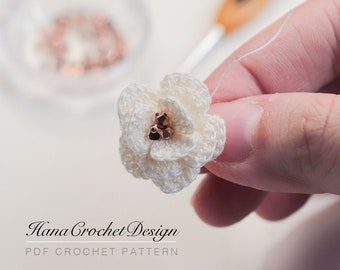 layered flower crochet pattern - layer flower earrings tutorial - pdf crochet pattern flower tutorial - pdf & how to - step by step tutorial