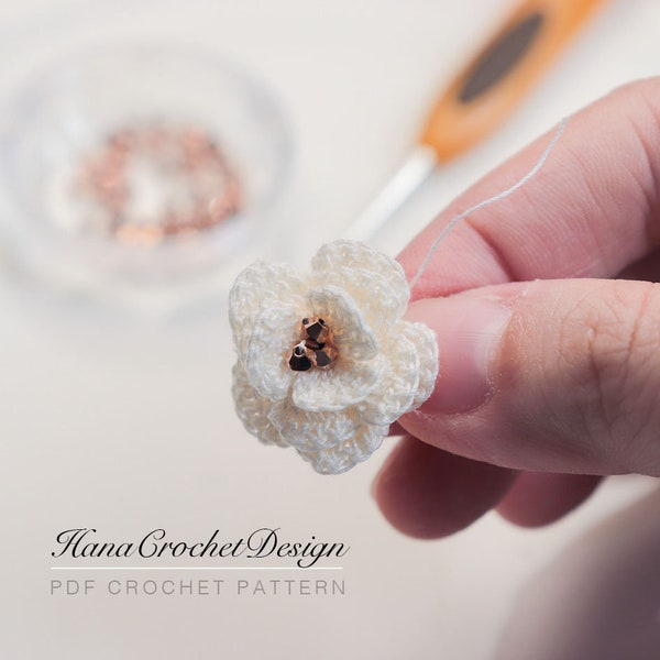 Layered Flower Crochet Pattern – Earrings Tutorial (PDF)